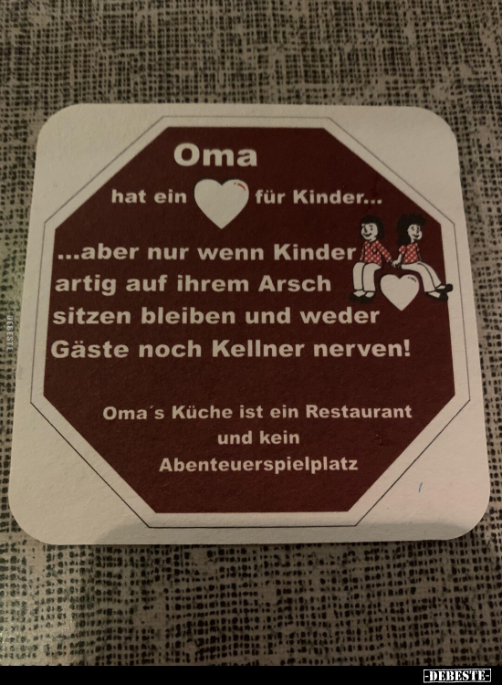 Oma hat ein ♥ für Kinder... - Lustige Bilder | DEBESTE.de