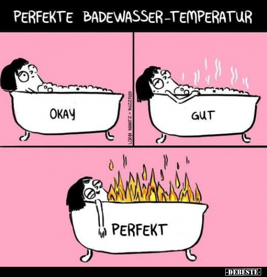Perfekte Badewasser-Temperatur.. - Lustige Bilder | DEBESTE.de