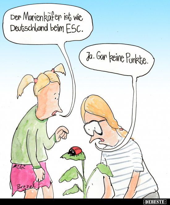 Der Marienkäfer ist wie Deutschland beim ESC.. - Lustige Bilder | DEBESTE.de