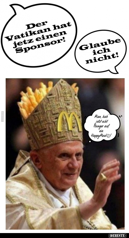 Der Vatikan hat jetz einen Sponsor!.. - Lustige Bilder | DEBESTE.de