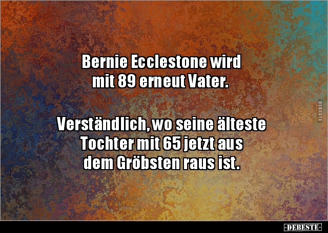 Bernie Ecclestone wird mit 89 erneut Vater... - Lustige Bilder | DEBESTE.de