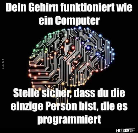 Dein Gehirn funktioniert wie ein Computer.. - Lustige Bilder | DEBESTE.de