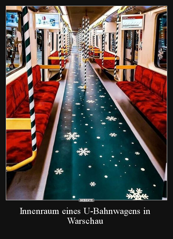 Innenraum eines U-Bahnwagens in Warschau.. - Lustige Bilder | DEBESTE.de