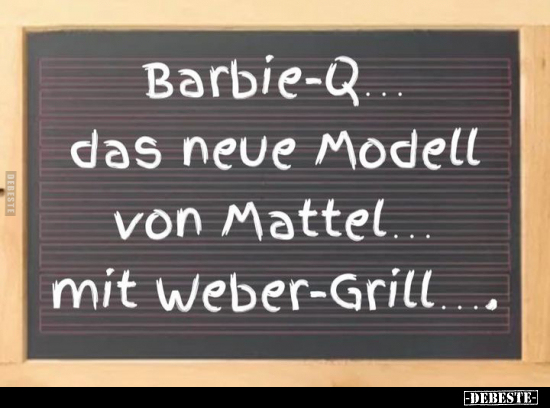 Barbie-Q... das neue Modell von Mattel... - Lustige Bilder | DEBESTE.de