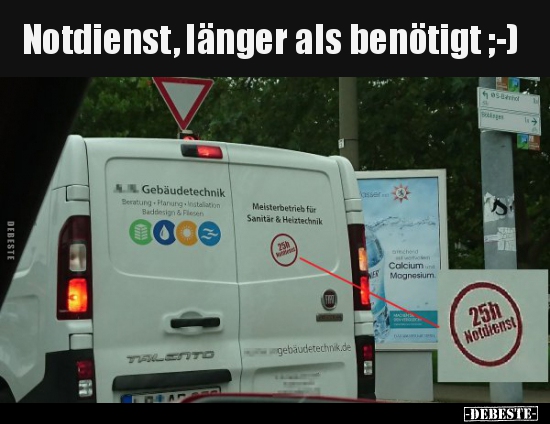 Notdienst, länger als benötigt ;-) - Lustige Bilder | DEBESTE.de
