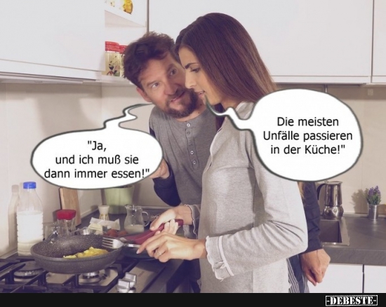 Die meisten Unfälle passieren in der Küche! - Lustige Bilder | DEBESTE.de