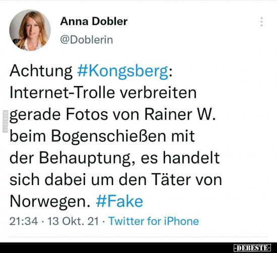 Achtung Kongsberg: Internet-Trolle verbreiten gerade Fotos.. - Lustige Bilder | DEBESTE.de