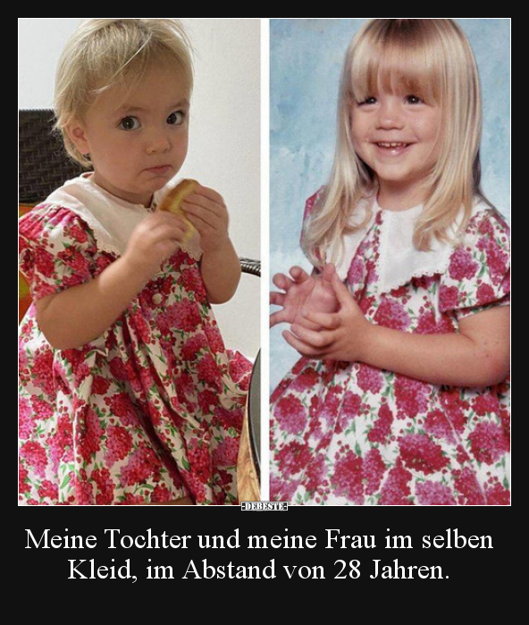 Meine Tochter und meine Frau im selben Kleid, im Abstand.. - Lustige Bilder | DEBESTE.de