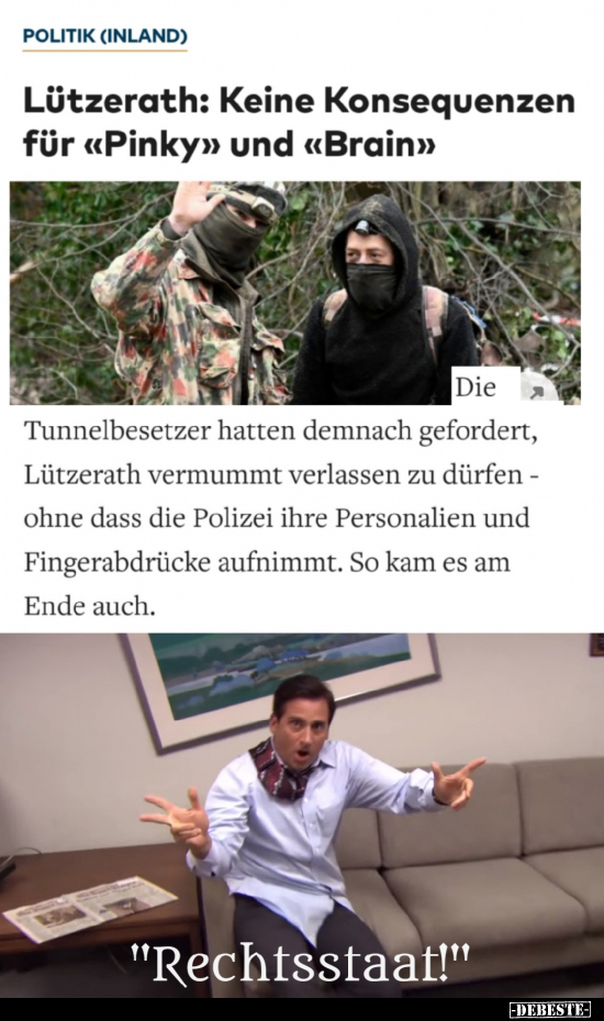 Lützerath: Keine Konsequenzen für «Pinky» und «Brain».. - Lustige Bilder | DEBESTE.de
