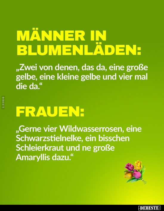 Männer in Blumenläden.. - Lustige Bilder | DEBESTE.de