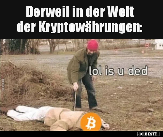 Derweil in der Welt der Kryptowährungen.. - Lustige Bilder | DEBESTE.de