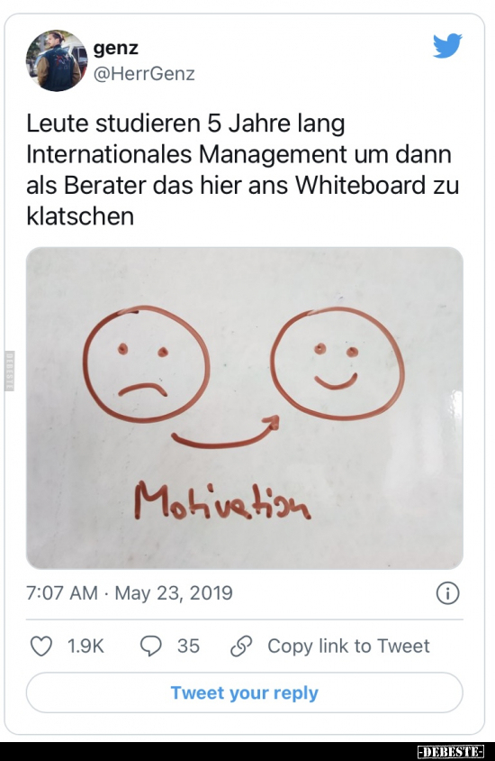 Leute studieren 5 Jahre lang Internationales Management um.. - Lustige Bilder | DEBESTE.de