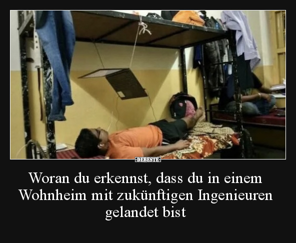Woran du erkennst, dass du in einem Wohnheim mit.. - Lustige Bilder | DEBESTE.de