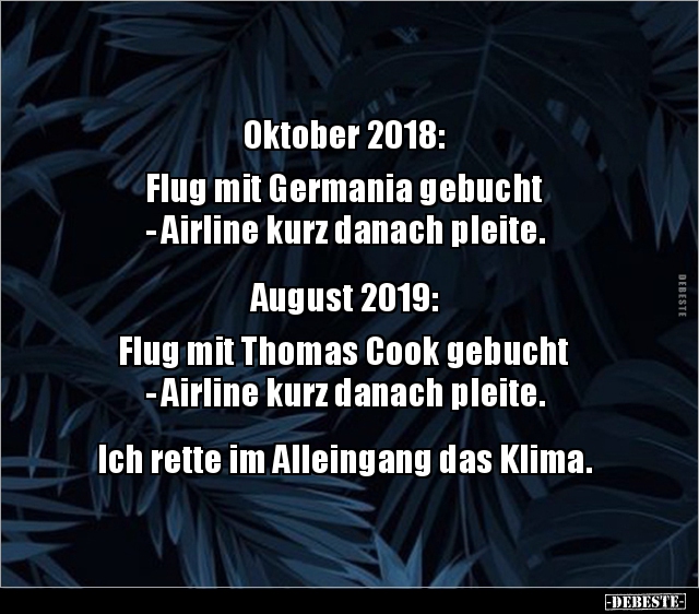 Oktober 2018: Flug mit Germania gebucht... - Lustige Bilder | DEBESTE.de