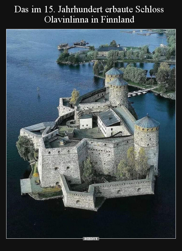 Das im 15. Jahrhundert erbaute Schloss Olavinlinna in.. - Lustige Bilder | DEBESTE.de