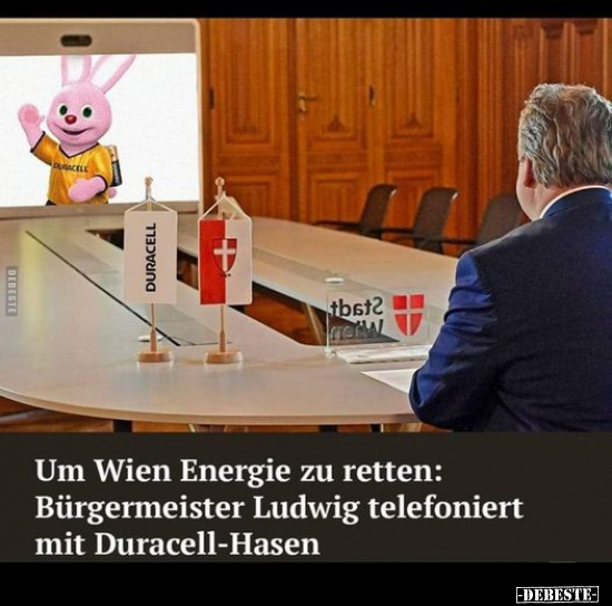 Um Wien Energie zu retten: Bürgermeister Ludwig telefoniert.. - Lustige Bilder | DEBESTE.de