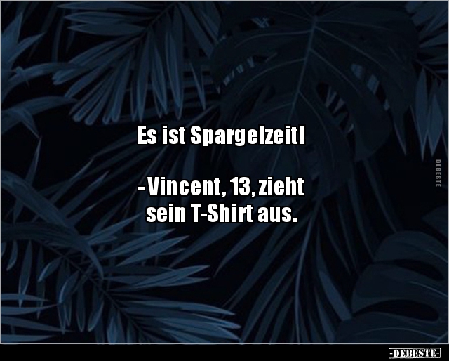 Es ist Spargelzeit! - Vincent, 13, zieht sein.. - Lustige Bilder | DEBESTE.de