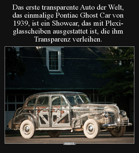 Das erste transparente Auto der Welt, das einmalige Pontiac.. - Lustige Bilder | DEBESTE.de