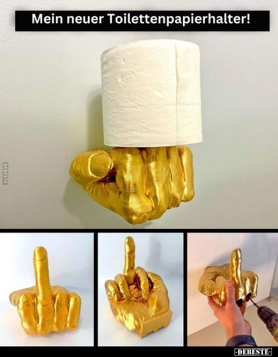 Mein neuer Toilettenpapierhalter!.. - Lustige Bilder | DEBESTE.de