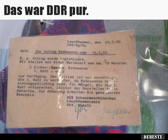 Das war DDR pur... - Lustige Bilder | DEBESTE.de