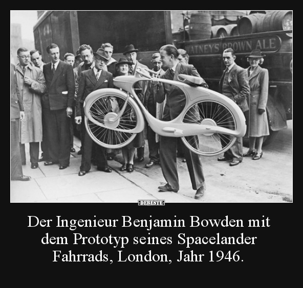 Der Ingenieur Benjamin Bowden mit dem Prototyp seines.. - Lustige Bilder | DEBESTE.de