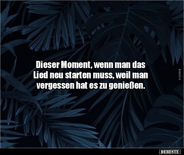 Dieser Moment, wenn man das Lied neu starten muss, weil.. - Lustige Bilder | DEBESTE.de
