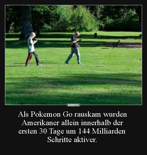 Als Pokemon Go rauskam wurden Amerikaner allein innerhalb.. - Lustige Bilder | DEBESTE.de
