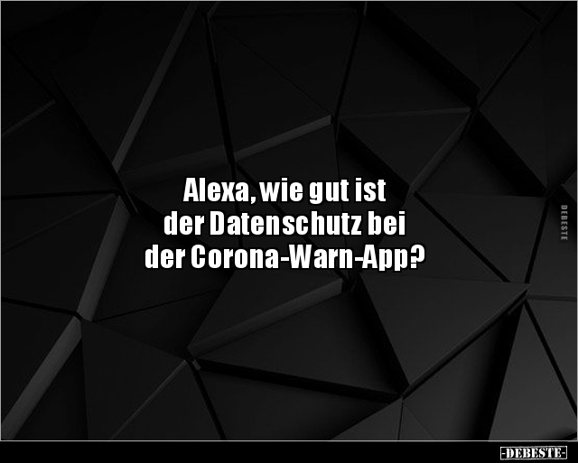 Alexa, wie gut ist der Datenschutz bei der.. - Lustige Bilder | DEBESTE.de