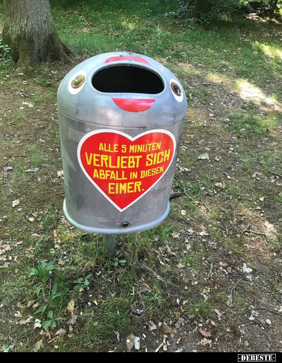 Alle 5 Minuten verliebt sich Abfall in diesem Eimer... - Lustige Bilder | DEBESTE.de