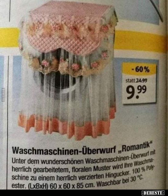 Waschmaschinen-Überwurf "Romantik".. - Lustige Bilder | DEBESTE.de