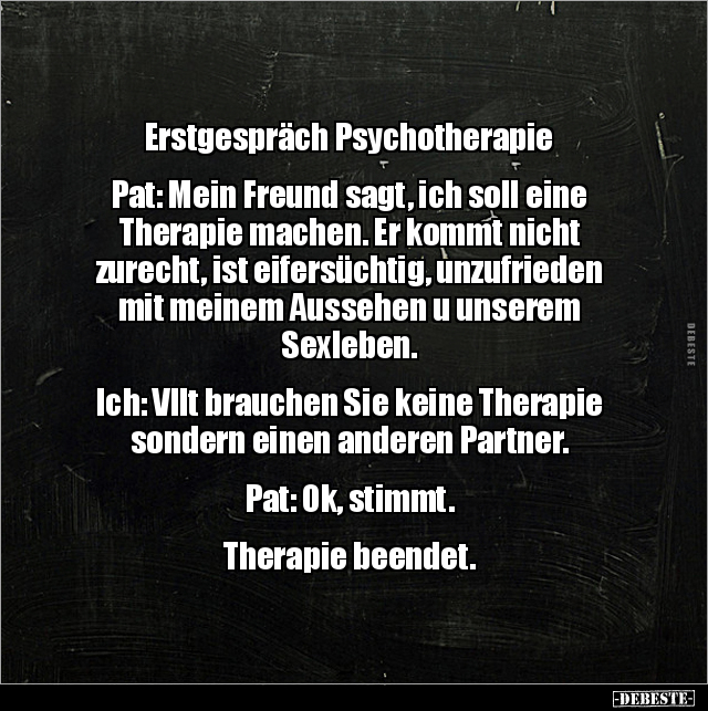 Erstgespräch Psychotherapie.. - Lustige Bilder | DEBESTE.de