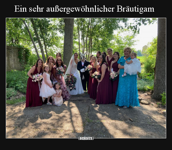 Ein sehr außergewöhnlicher Bräutigam.. - Lustige Bilder | DEBESTE.de