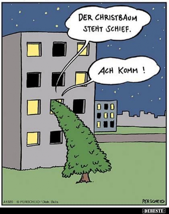 Der Christbaum steht schief... - Lustige Bilder | DEBESTE.de