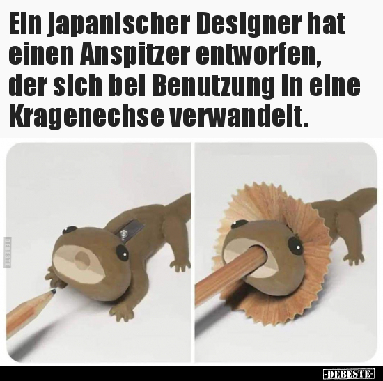 Ein japanischer Designer hat einen Anspitzer entworfen.. - Lustige Bilder | DEBESTE.de