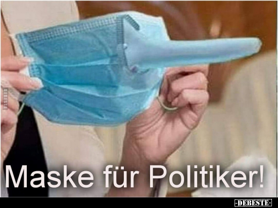 Maske für Politiker! - Lustige Bilder | DEBESTE.de