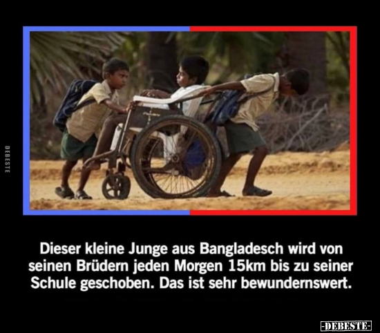 Dieser kleine Junge aus Bangladesch wird von seinen Brüdern.. - Lustige Bilder | DEBESTE.de