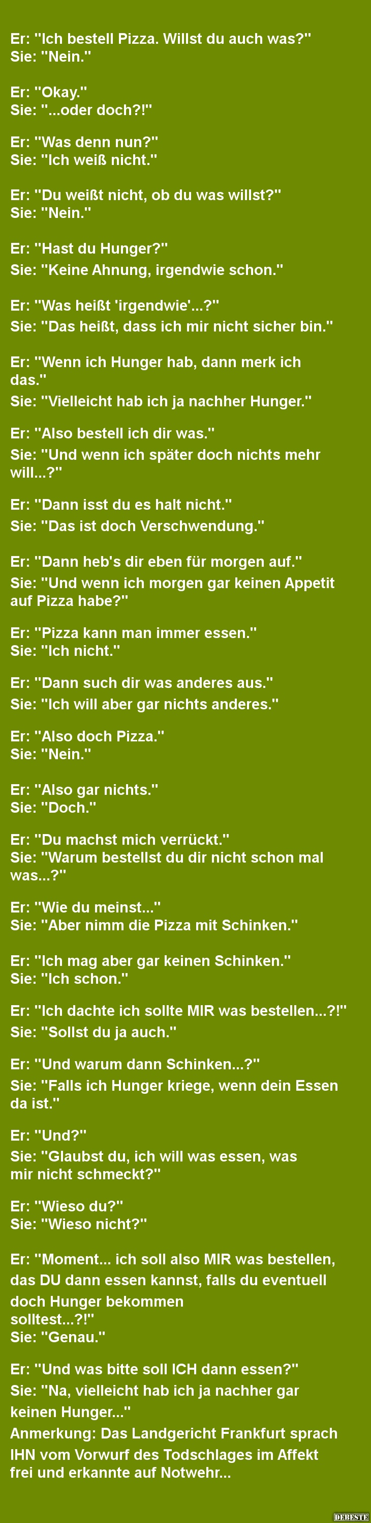 Ich bestell Pizza. Willst du auch was? - Lustige Bilder | DEBESTE.de