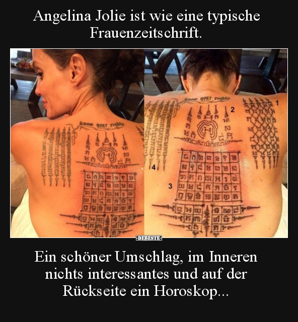 Angelina Jolie ist wie eine typische Frauenzeitschrift... - Lustige Bilder | DEBESTE.de