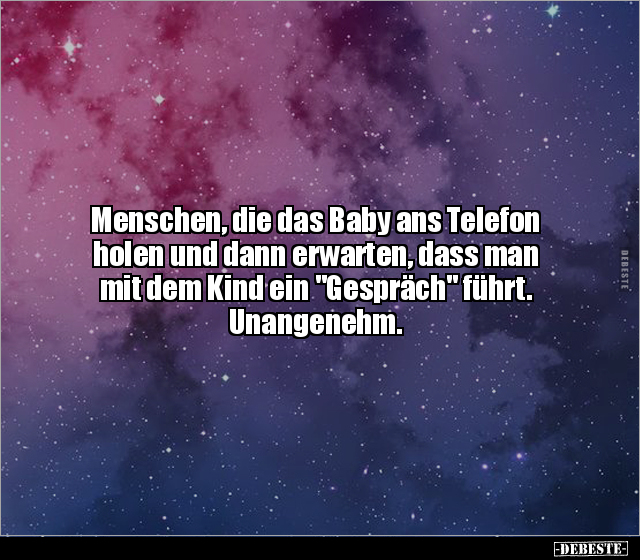 Menschen, die das Baby ans Telefon holen und dann.. - Lustige Bilder | DEBESTE.de