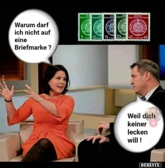 Warum darf ich nicht auf eine Briefmarke?.. - Lustige Bilder | DEBESTE.de