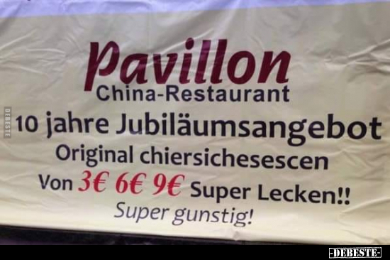 Pavillon China-Restaurant.. - Lustige Bilder | DEBESTE.de