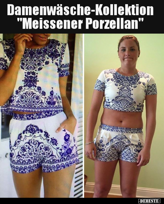 Damenwäsche-Kollektion "Meissener Porzellan".. - Lustige Bilder | DEBESTE.de