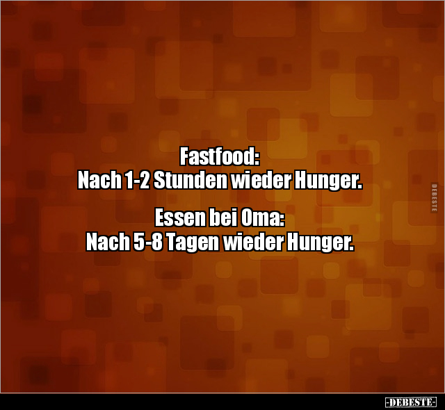 Fastfood: Nach 1-2 Stunden wieder Hunger.. - Lustige Bilder | DEBESTE.de