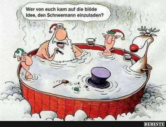 Wer von euch kam auf die blöde Idee, den Schneemann einzuladen? - Lustige Bilder | DEBESTE.de