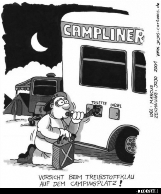 Vorsicht beim Treibstoffklau auf dem Campingplatz!.. - Lustige Bilder | DEBESTE.de