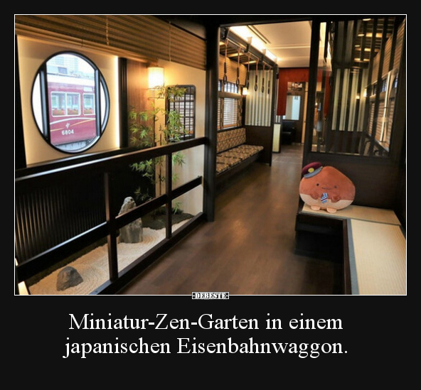 Miniatur-Zen-Garten in einem japanischen.. - Lustige Bilder | DEBESTE.de