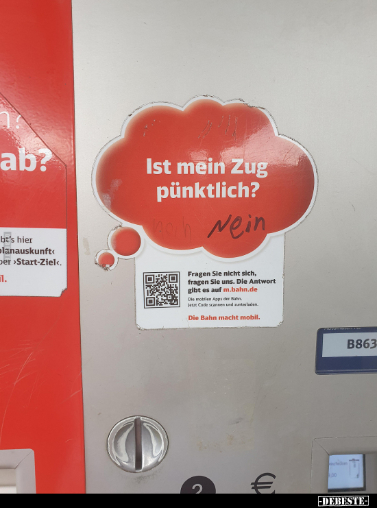 Ist mein Zug pünktlich?.. - Lustige Bilder | DEBESTE.de
