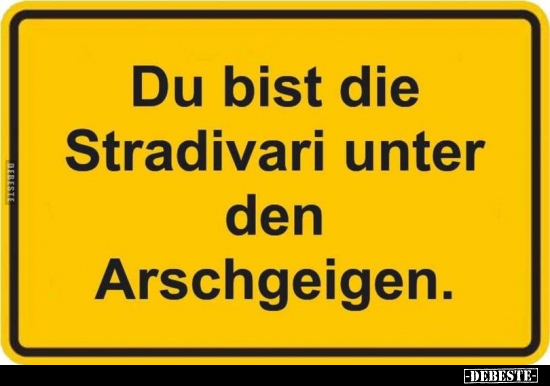 Du bist die Stradivari unter den.. - Lustige Bilder | DEBESTE.de