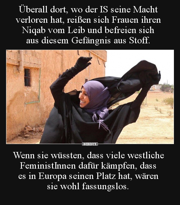 Überall dort, wo der IS seine Macht verloren hat, reißen.. - Lustige Bilder | DEBESTE.de