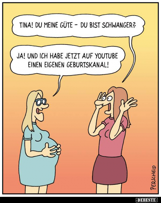 Tina! Du meine Güte - du bist schwanger?.. - Lustige Bilder | DEBESTE.de